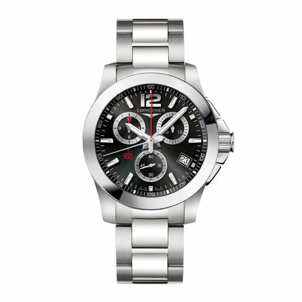 Longines L37004566 Conquest Chronograph Dial Negro