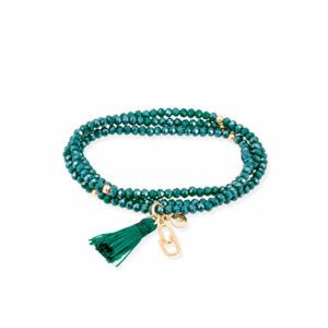 Pulsera Marina Garcia 90865Ud Zen Verde Con Clip Amistad