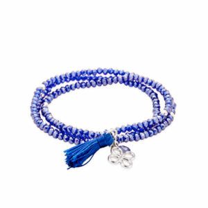 Pulsera Marina Garcia 90049Ut Zen Azul En Plata Trébol