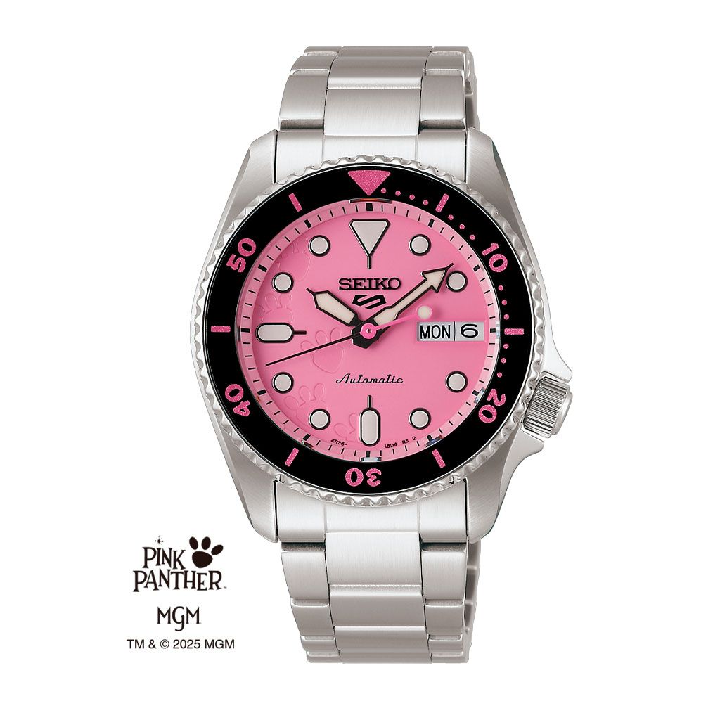 Seiko 5 Sports Srpm07K1 Pantera Rosa Edición Limitada