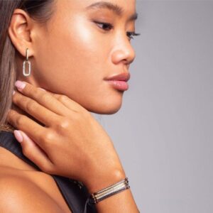 Pulsera 90643Ub Marina Garcia Suite Blanco En Plata